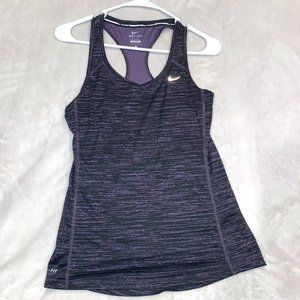 Women's Nike Dri-Fit Racerback Purple and Black Size Small Running Tank Top